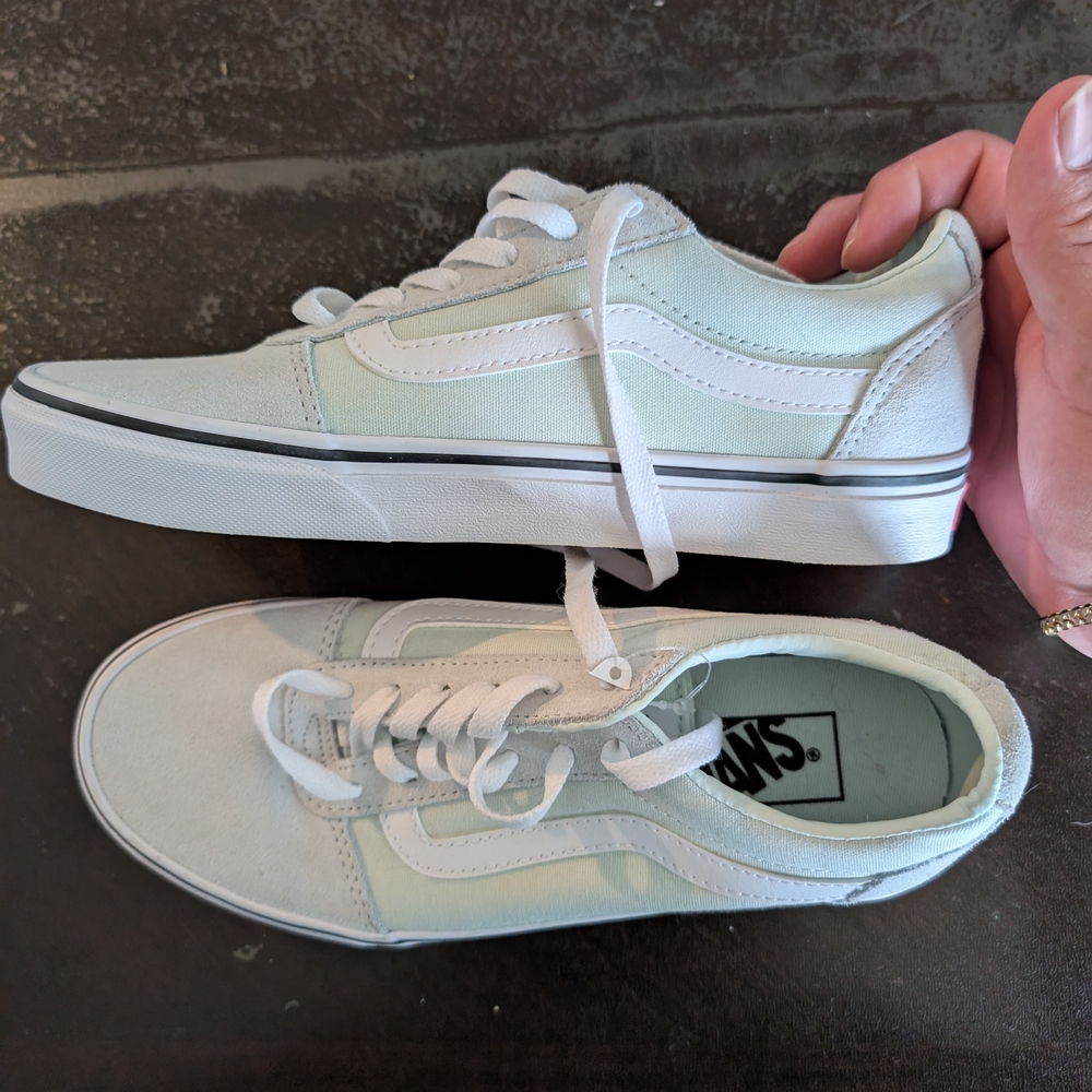 Vans Women's White Canvas Sneakers